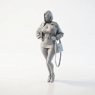 Mô hình tượng quý cô thời thượng 3D Printable