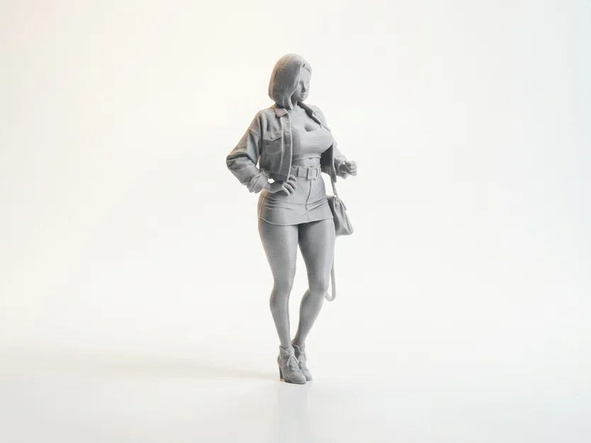 Mô hình tượng quý cô thời thượng 3D Printable - Image 2