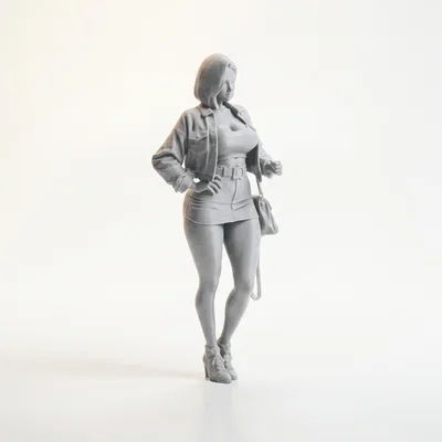 Mô hình tượng quý cô thời thượng 3D Printable