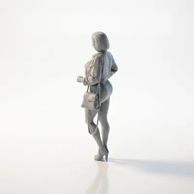Mô hình tượng quý cô thời thượng 3D Printable