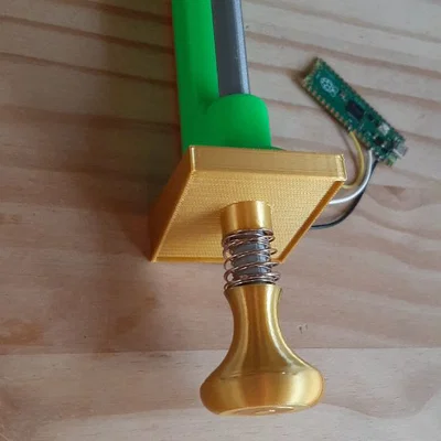 Cần gạt Pinball ảo (Plunger) – Dùng dây thun & Chiết áp B10K (cho Pinscape)