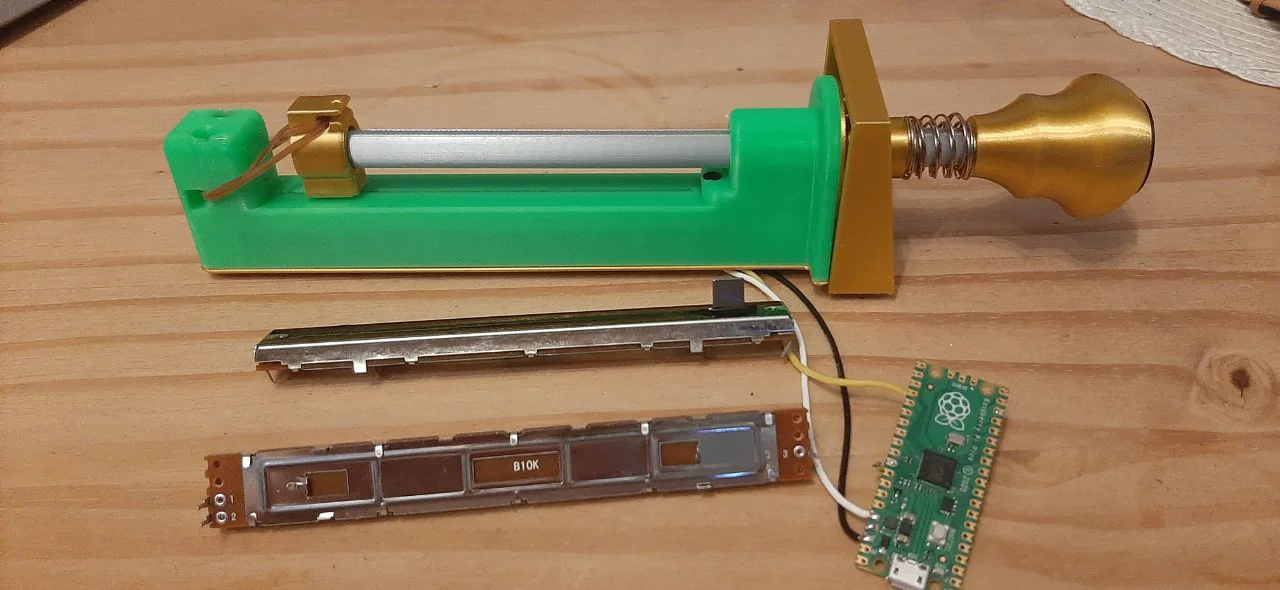 Cần gạt Pinball ảo (Plunger) – Dùng dây thun & Chiết áp B10K (cho Pinscape) - Image 3