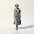 Mô hình 3D in được - Tượng quý cô Pin-up cổ điển - Thumbnail 1