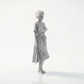 Mô hình 3D in được - Tượng quý cô Pin-up cổ điển - Thumbnail 2