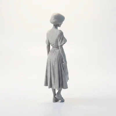 Mô hình 3D in được - Tượng quý cô Pin-up cổ điển