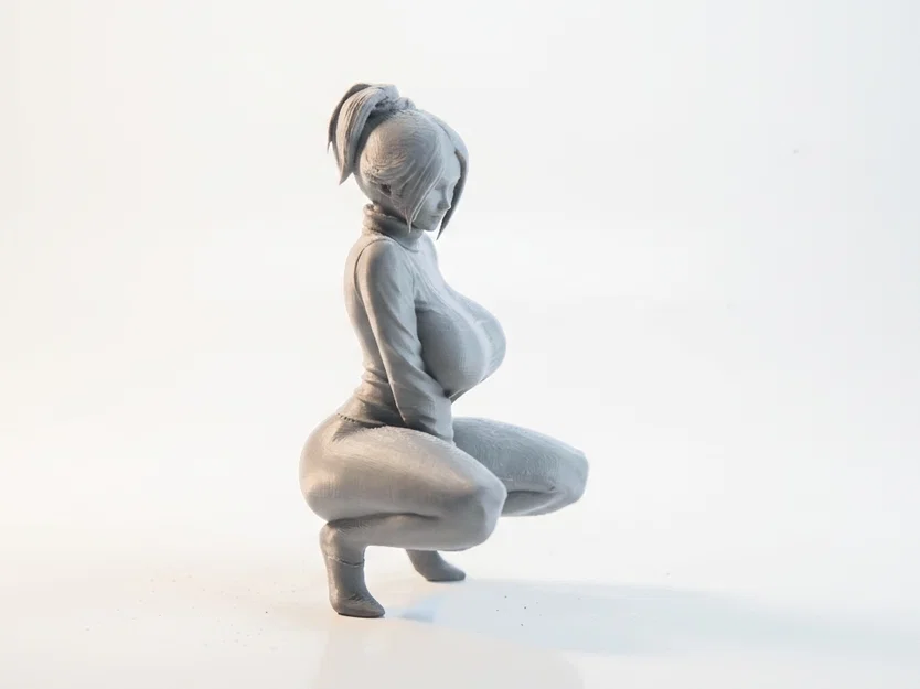 Tượng Nữ Nhân Tư Thế Ngồi Xổm - Mô Hình In 3D Chi Tiết - Image 2