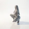 Mô hình tượng nữ tư thế Squat in 3D đầy nghệ thuật - Thumbnail 4