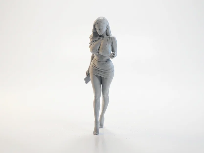Mô hình 3D nhân vật nữ sang trọng (Elegant Lady Figurine) - Image 1