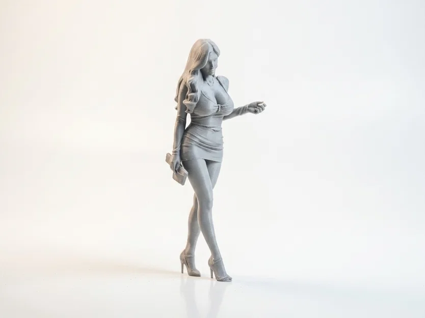 Mô hình 3D nhân vật nữ sang trọng (Elegant Lady Figurine) - Image 2