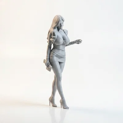 Mô hình 3D nhân vật nữ sang trọng (Elegant Lady Figurine)