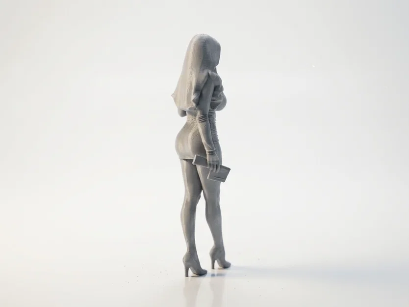 Mô hình 3D nhân vật nữ sang trọng (Elegant Lady Figurine) - Image 3