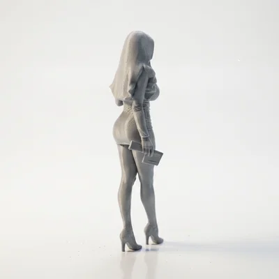 Mô hình 3D nhân vật nữ sang trọng (Elegant Lady Figurine)