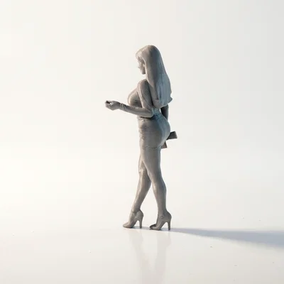 Mô hình 3D nhân vật nữ sang trọng (Elegant Lady Figurine)
