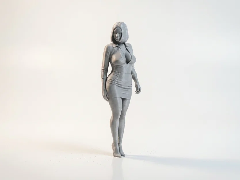 Mô hình tượng quý cô thanh lịch - File in 3D (Elegant Lady Figurine) - Image 2