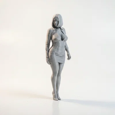 Mô hình tượng quý cô thanh lịch - File in 3D (Elegant Lady Figurine)