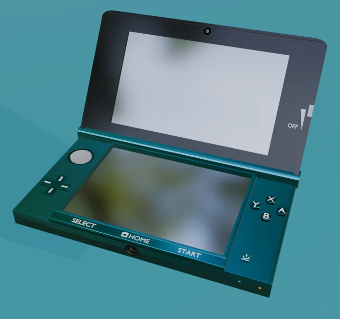 Mô hình trang trí Nintendo 3Ds - Tái hiện máy chơi game cầm tay - Image 1