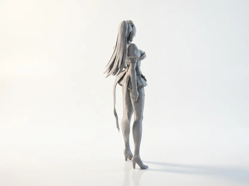 Mô hình cô hầu gái (Maid Figurine) - File in 3D - Image 3