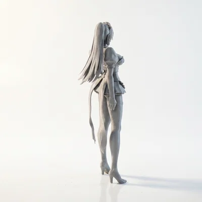 Mô hình cô hầu gái (Maid Figurine) - File in 3D