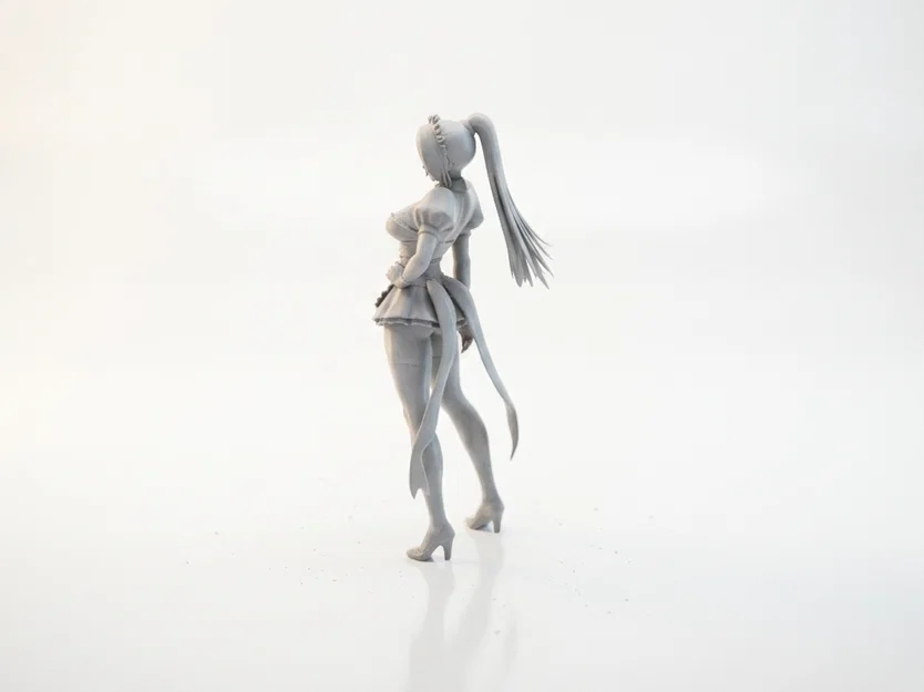 Mô hình cô hầu gái (Maid Figurine) - File in 3D - Image 4