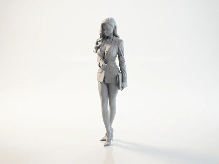 Mô hình 3D Nữ Doanh Nhân - Trang trí văn phòng đẳng cấp - Image 1