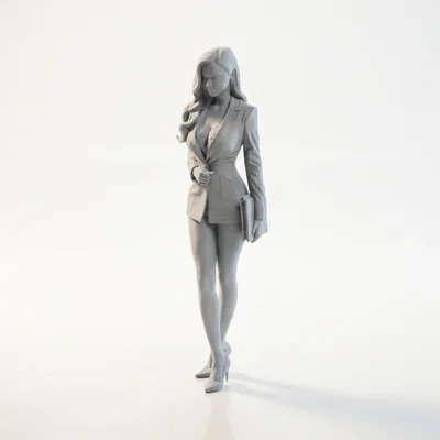 Mô hình 3D Nữ Doanh Nhân - Trang trí văn phòng đẳng cấp