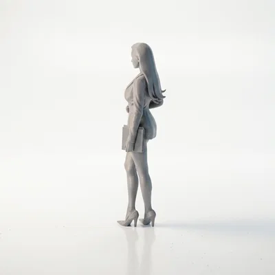 Mô hình 3D Nữ Doanh Nhân - Trang trí văn phòng đẳng cấp