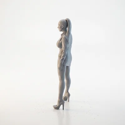 Tượng Nữ Doanh Nhân Chuyên Nghiệp - Mô hình 3D in ấn