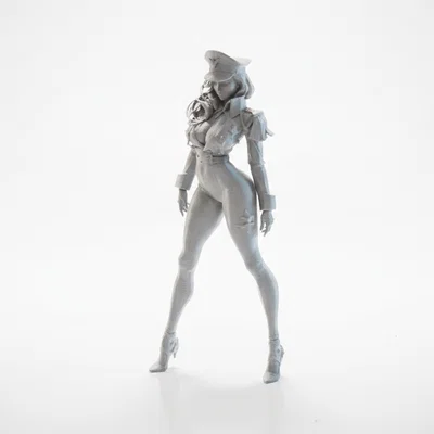 Mô hình Nữ Sĩ quan 3D in ấn tượng