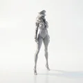 Mô hình Nữ Sĩ quan 3D in ấn tượng - Thumbnail 2