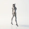 Mô hình Nữ Sĩ quan 3D in ấn tượng - Thumbnail 3