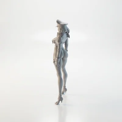 Mô hình Nữ Sĩ quan 3D in ấn tượng