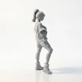 Mô hình 3D nhân vật nữ vận động viên thể thao - Tượng trang trí cực đẹp - Thumbnail 3