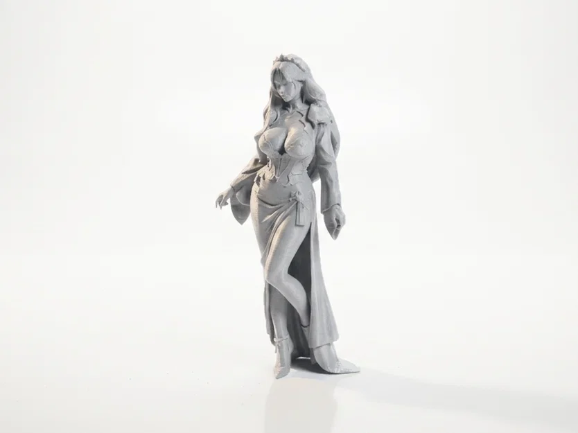 Mô hình 3D Busty Queen - Tượng nữ hoàng quyến rũ - Image 1