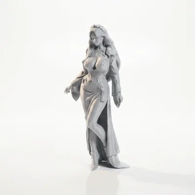 Mô hình 3D Busty Queen - Tượng nữ hoàng quyến rũ
