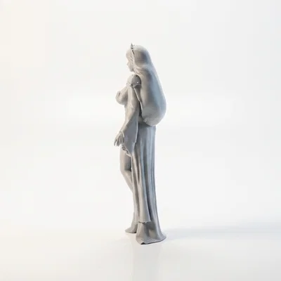 Mô hình 3D Busty Queen - Tượng nữ hoàng quyến rũ