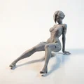 Mô hình tượng nữ thần Busty Sat Lady in 3D - Thumbnail 1