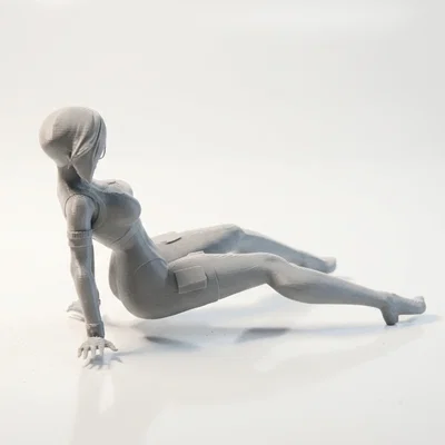 Mô hình tượng nữ thần Busty Sat Lady in 3D