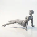 Mô hình tượng nữ thần Busty Sat Lady in 3D - Thumbnail 4