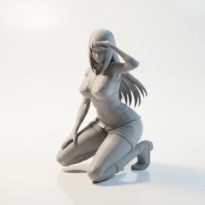 Mô hình tượng nữ nhân ngồi 3D in được (Busty Squatting Lady Figurine)