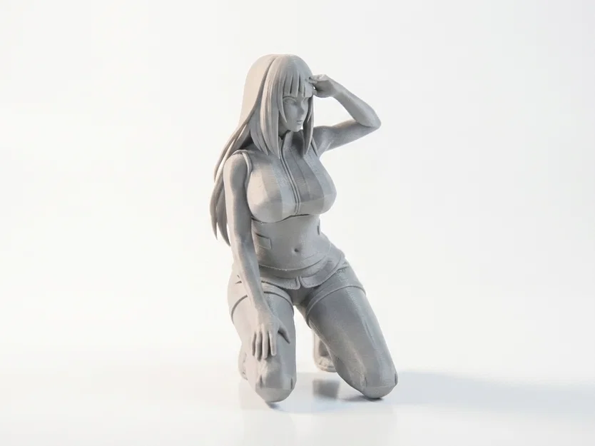 Mô hình tượng nữ nhân ngồi 3D in được (Busty Squatting Lady Figurine) - Image 2