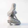 Mô hình tượng nữ nhân ngồi 3D in được (Busty Squatting Lady Figurine) - Thumbnail 3