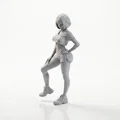 Mô hình 3D in ấn nhân vật nữ vận động viên thể thao ấn tượng - Thumbnail 1