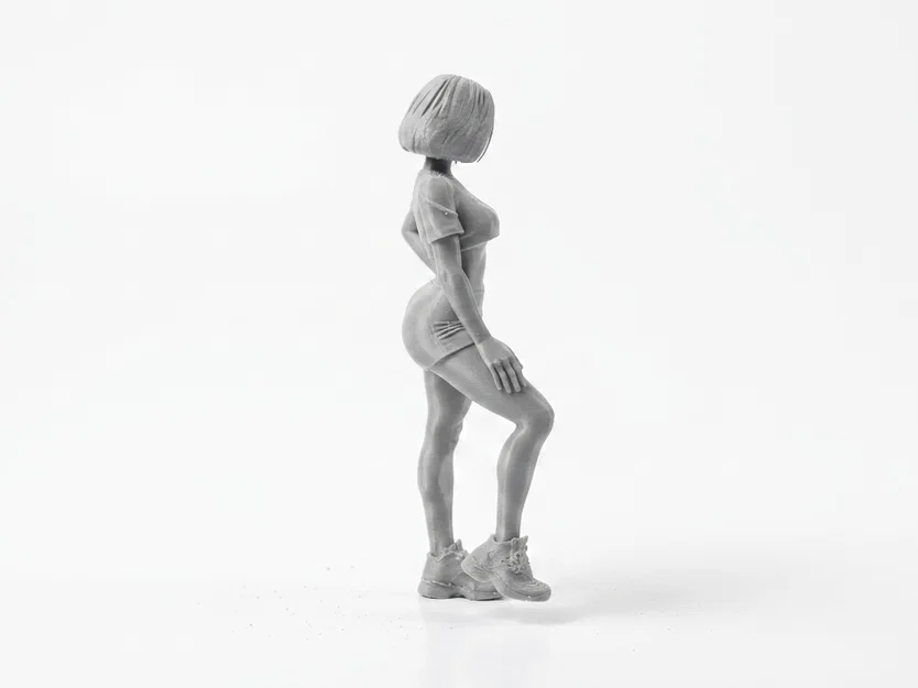 Mô hình 3D in ấn nhân vật nữ vận động viên thể thao ấn tượng - Image 3