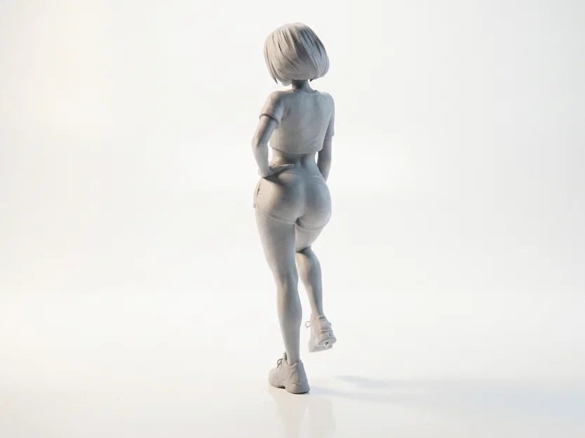 Mô hình 3D in ấn nhân vật nữ vận động viên thể thao ấn tượng - Image 4