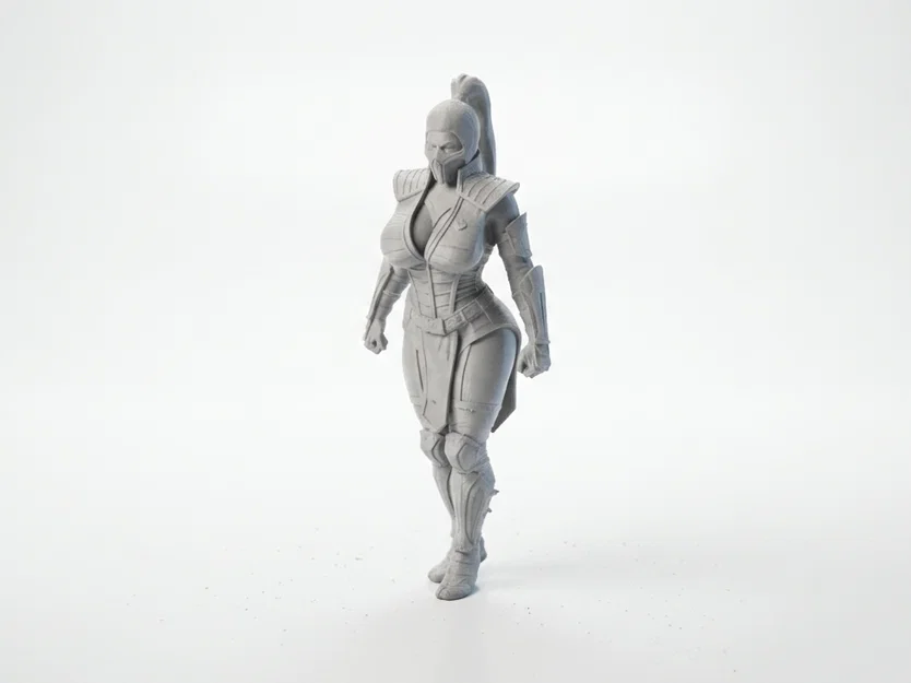 Mô hình 3D Nữ Chiến Binh Subzero - Tượng in 3D tinh xảo - Image 1