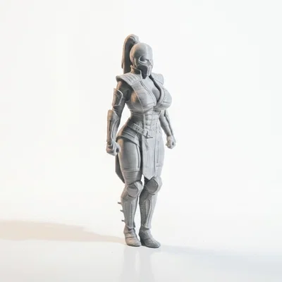 Mô hình 3D Nữ Chiến Binh Subzero - Tượng in 3D tinh xảo