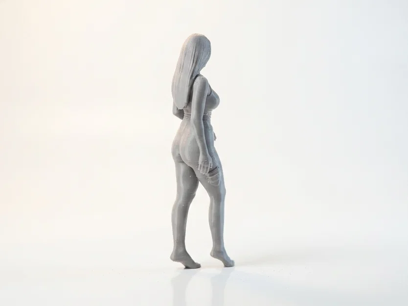 Mô hình tượng nữ Busty Vest Lady in 3D chi tiết sắc nét - Image 3