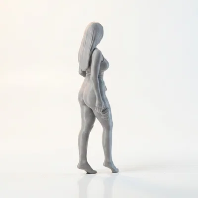Mô hình tượng nữ Busty Vest Lady in 3D chi tiết sắc nét