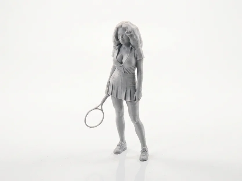 Mô hình nữ vận động viên Tennis in 3D - Image 1