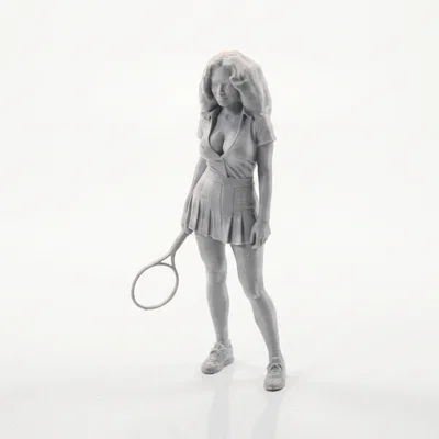 Mô hình nữ vận động viên Tennis in 3D